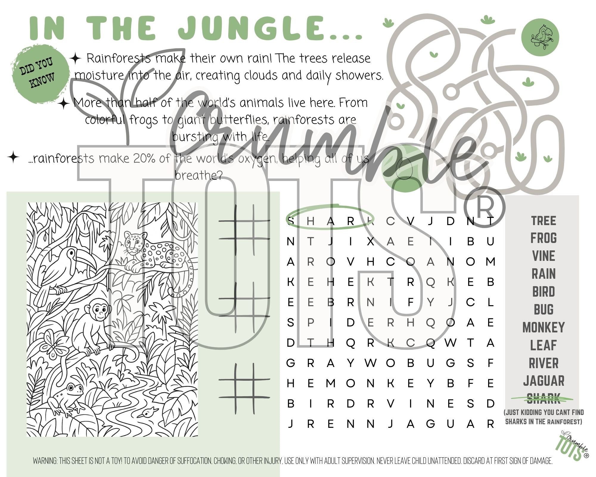 ALL 4 Adventure Table Mat –Printable Download!